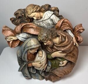 Dillard’s Holy Family Wall Plaque Nativity Christmas Decor 17” Tabletop 2018